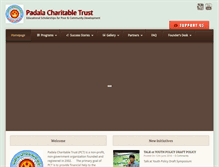 Tablet Screenshot of padalacharitabletrust.org